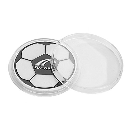 Flip Moneda de Fútbol Flip Coin,2 Pcs Árbitro Flip Toss Moneda Balompié Fútbol Árbitro Flip Coin Moneda Aleación Juez Tirar Monedas Seleccionar Lado con Estuche