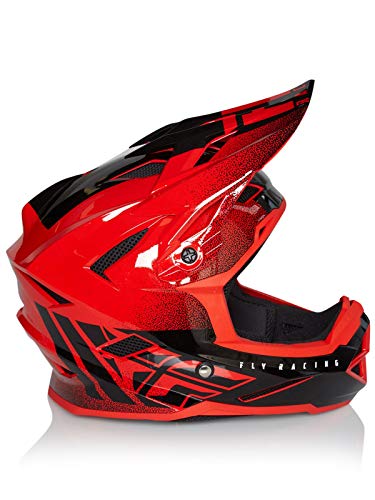 Fly Default - Casco Unisex Unisex para niños, Color Rojo y Negro