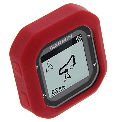 foto-kontor Funda para Garmin Edge 20 Edge 25 Protectora Silicona Carcasa protección roja