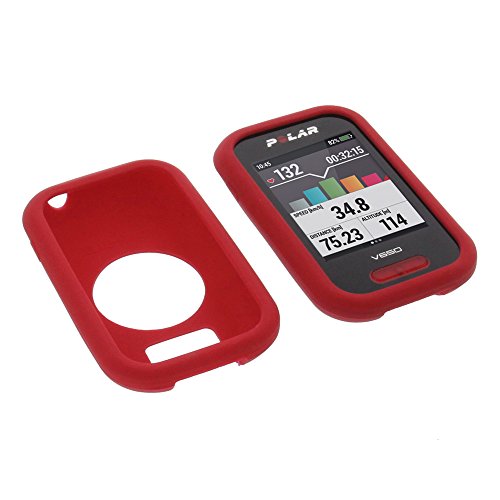 foto-kontor Funda para Polar V650 Protectora Silicona Carcasa protección roja