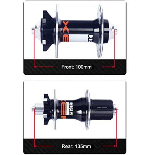 FOUFA Juego de Ruedas para Bicicleta de montaña, Llantas MTB de 26 Pulgadas, Juego de Ruedas para Freno de Disco, Ejes de liberación rápida, para Casete de 7 a 10 velocidades (Color : Plata)