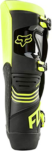 Fox Racing, Comp Boot Hombre, negro y amarillo, 12 UK