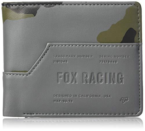 Fox Racing Men's The Corner Bi-Fold Wallet Camo Gray