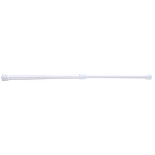 Freebily 2PCS Varillas de Cortina de Tensión Pequeñas Barra para Armario Extensible Ajustable para Armario Cocina baño Cortina Ventana Estantería Bricolaje Blanco Negro Marrón Blanco 25-40cm