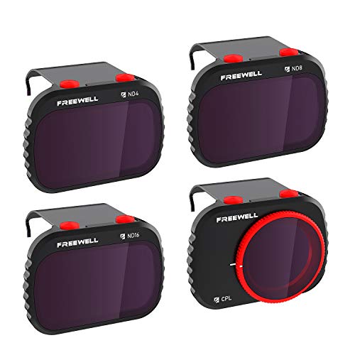 Freewell Standard Day -4K Series- Filtros de 4Paquetes Compatibles con Mavic Mini/Mini 2/Mini SE