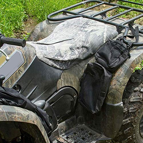 Frfjy 2X 600D Oxford ATV Fender Bolsas ATV Tanque Alforjas Cargo Almacenamiento Caza Bolsa - 7.5 x 3 X 11.5 Inches, 600D Oxford