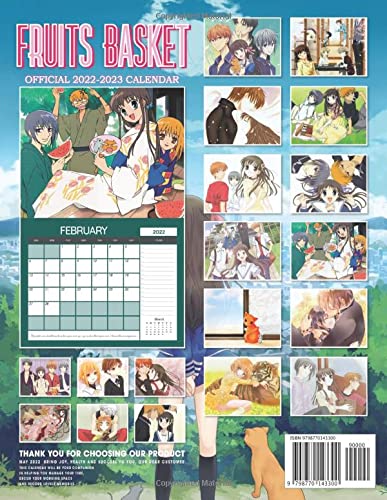 Fruits basket Calendar 2022-2023: OFFICIAL 2022 Calendar - Anime Manga Calendar 2022-2023, Calendar Planner - Kalendar calendario calendrier 18 ... Supplies) - January 2022 to December 2023. 2