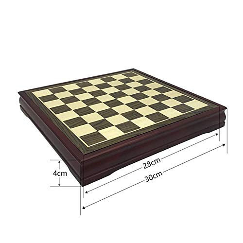 FTFTO Chess Quality Wood Set Solid Wood Chess Pieces Coffee Table Wooden Chessboard 2828cm