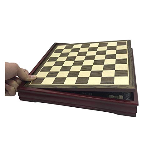 FTFTO Quality Wood Set Solid Wood Chess Pieces Coffee Table Wooden Chessboard 2828cm