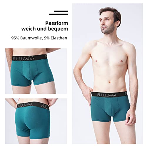 Fullluwaa Bóxer (Pack de 12) Hombre Algodón Calzoncillos-L