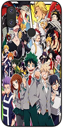 Funda compatible con Huawei P Smart 2019 My Hero con Academia Midoriya con Izuku Bakugou 677 Patrón diseñado a prueba de golpes Funda de silicona suave TPU, color negro