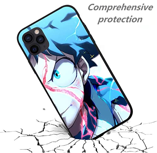 Funda compatible con Huawei P Smart 2019 My Hero con Academia Midoriya con Izuku Bakugou 677 Patrón diseñado a prueba de golpes Funda de silicona suave TPU, color negro