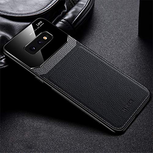 Funda Compatible con Samsung Galaxy S10e, Carcasa Ultra Delgado De Piel PU y Silicona Suave TPU Cover Case Carcasa para Galaxy S10e, Negro