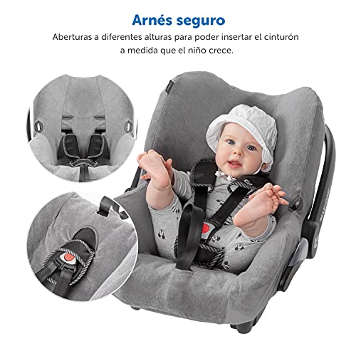 Funda de Verano Zamboo para Maxicosi - Funda Silla Coche bebe - Funda Grupo 0 hecho para Maxi cosi Citi / Citi SPS, transpirable y lavable a máquina - Gris