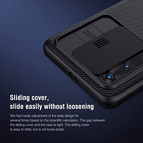 Funda para Huawei P40 Pro Protección de la cámara Carcasa ,Estuche híbrido Parachoques Cubierta ,Deslizante Cámara Proteger Ultra-Delgado PC Prueba Polvo Antideslizante Anti-arañazos Estuche - Negro