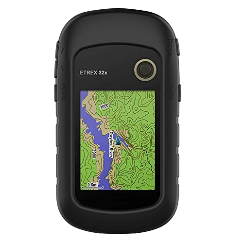 Funda protectora de silicona para Garmin eTrex 22x, para Garmin eTrex 20x/22x/32x/309x/201x (silicona negra)