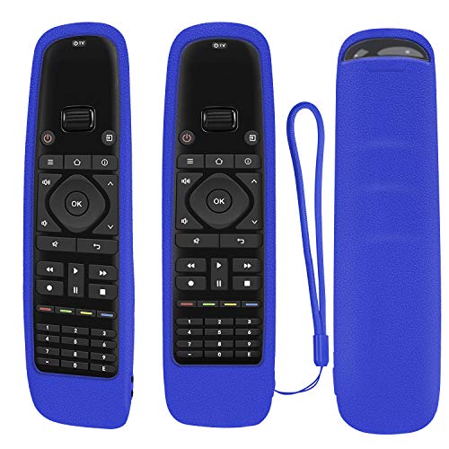 Funda protectora de silicona para mando a distancia universal Sofabaton U1, mando a distancia Bluetooth Harmony, a prueba de golpes, lavable, con lazo (azul)