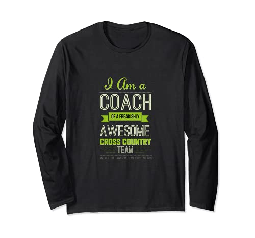 Funny XC Cross Country Coach Running Entrenamiento Regalo Hombres Mujeres Manga Larga