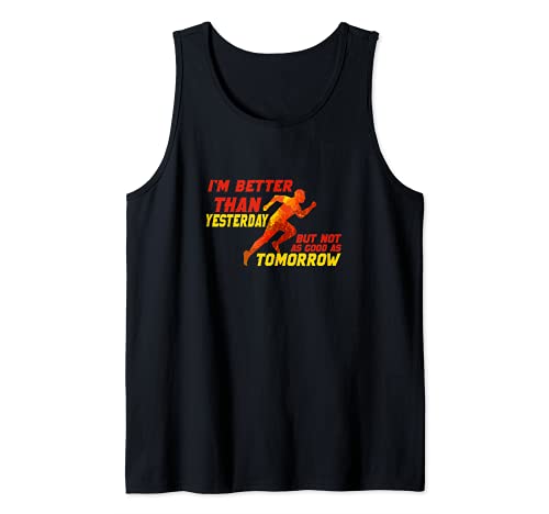 Funny XC Cross Country Running Regalo Mejor Que Ayer Camiseta sin Mangas