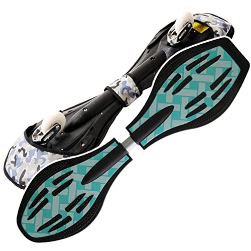 FunTomia Mach1 Original - Waveboard (rodamiento de bolas, incluye funda y CD), color turquesa