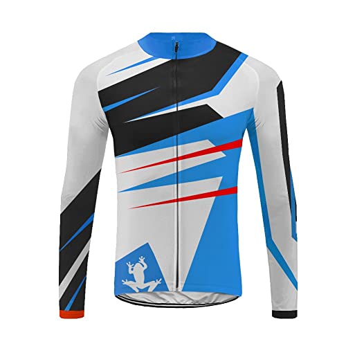 Future Sports Bike Wear Designs para Hombre de Manga Larga Traje Ciclismo Hombre Invierno de Bicicleta Carretera Biking Ropa de Montar Sportswear Jacket Camisa de Bicicleta Cycling Jersey