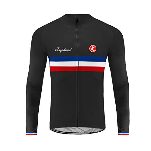 Future Sports Bike Wear Designs para Hombre de Manga Larga Winter Flece de Ciclismo de Bicicleta de Carretera Biking Ropa de Montar SportswearJacket Camisa de Bicicleta Cycling Jersey