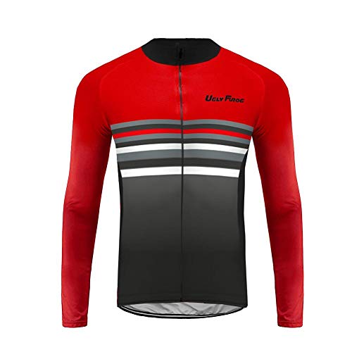 Future Sports Hombres Invierno Térmico Ropa de Ciclismo Bicicleta Conjunto Traje de Ropa Deportiva Jersey de Manga Larga + Pantalones Respirable Secado Rápido/Bodies