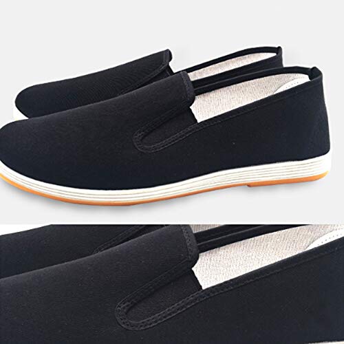 FUVOYA Artes Marciales Tradicionales Kung Fu Zapatillas no Slip Chino algodón Tai-Chi Kung Fu Zapatos Zapatillas de Ocio de Uso