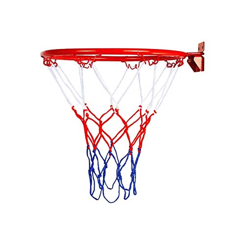 Fuxwlgs Aro de Baloncesto 32cm de Acero Colgante de Baloncesto aro de Baloncesto Pared con Tornillos Montada Objetivo del aro de llanta Neto Deportes Red Cubierta Exterior Basketbale (Color : A)