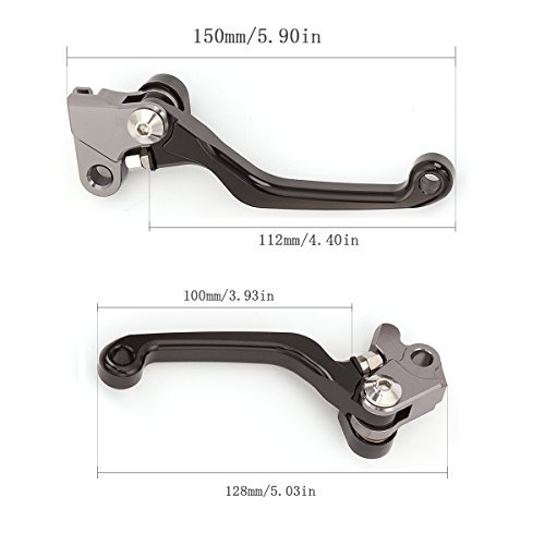 FXCNC CNC Aluminum Dirt Bike Pivot Brake Clutch Levers Compatible with BETA RR 125 250 300 2T 350 390 430 450 480 4T 2013-2020, X-TRAINER 2015-2019