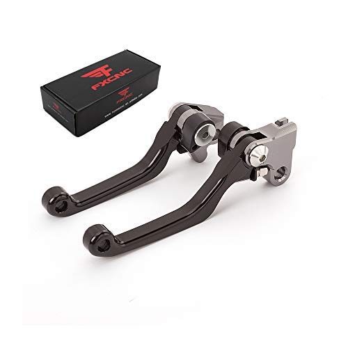 FXCNC CNC Aluminum Dirt Bike Pivot Brake Clutch Levers Compatible with BETA RR 125 250 300 2T 350 390 430 450 480 4T 2013-2020, X-TRAINER 2015-2019