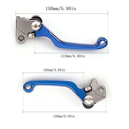 FXCNC CNC Aluminum Dirt Bike Pivot Brake Clutch Levers Compatible with CRF250R CRF 250 R 2007-2021, CRF450R CRF 450 R 2007-2020, CRF450RX CRF 450 RX 2017-2020, CRF250RX 2019-2021