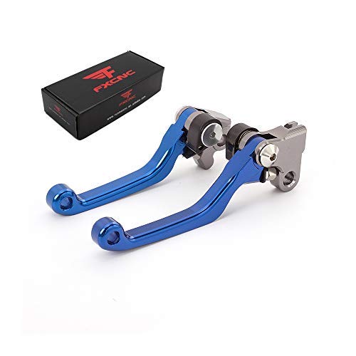 FXCNC CNC Aluminum Dirt Bike Pivot Brake Clutch Levers Compatible with CRF250R CRF 250 R 2007-2021, CRF450R CRF 450 R 2007-2020, CRF450RX CRF 450 RX 2017-2020, CRF250RX 2019-2021