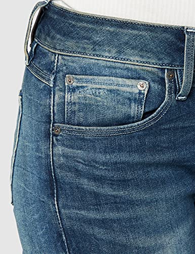 G-STAR RAW 3301 Mid Waist Ankle Skinny Jeans, Antic C296-b817-Árbol de Navidad, 27W x 34L para Mujer