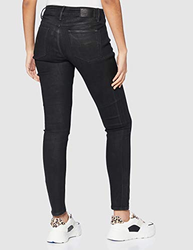 G-STAR RAW 3301 Mid Waist Skinny Jeans, Black Radiant Cobler Restored B472/B997, 27W/ 34L para Mujer