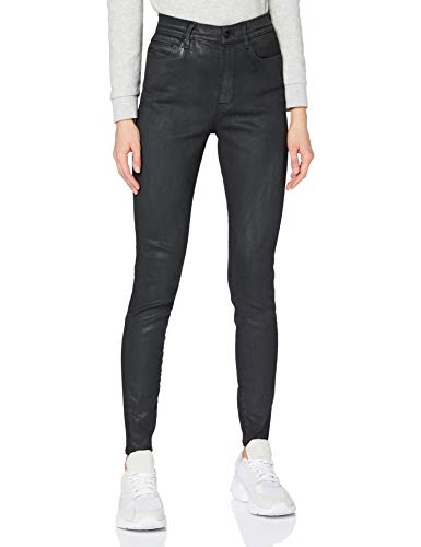 G-STAR RAW G-Star Shape High Waist Super Skinny Jeans, Cobler de obsidiana Negra B732-B154, 27W / L34 para Mujer