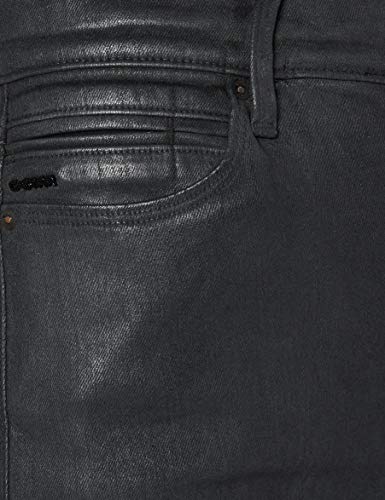 G-STAR RAW G-Star Shape High Waist Super Skinny Jeans, Cobler de obsidiana Negra B732-B154, 27W / L34 para Mujer