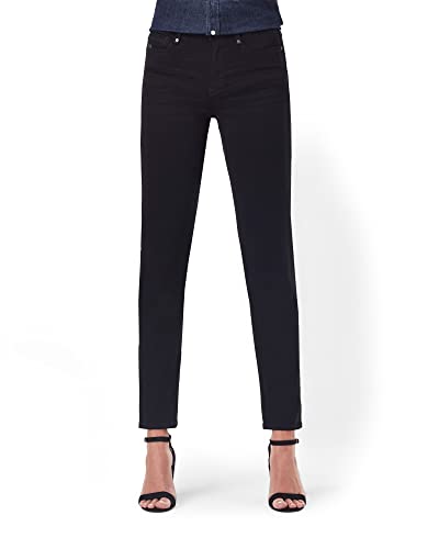 G-STAR RAW Noxer High Straight Jeans, Pitch Black B964-A810, 27W / 30L para Mujer