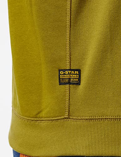 G-STAR RAW Premium core r sw ls, Sudadera, para Hombre, Verde (light antic green), XL