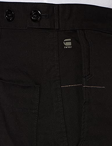 G-STAR RAW Worker Relaxed Chino Pantalones, Negro (Dk Black C832-6484), 32W x 32L para Hombre