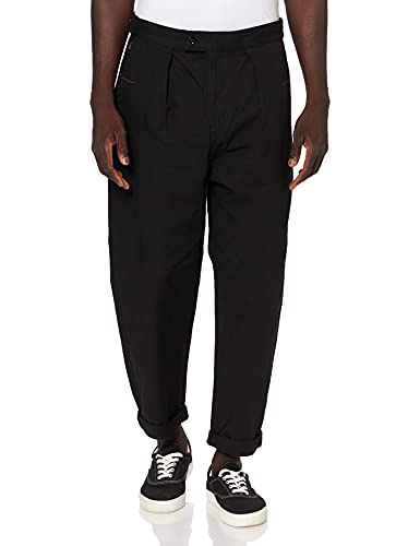 G-STAR RAW Worker Relaxed Chino Pantalones, Negro (Dk Black C832-6484), 32W x 32L para Hombre