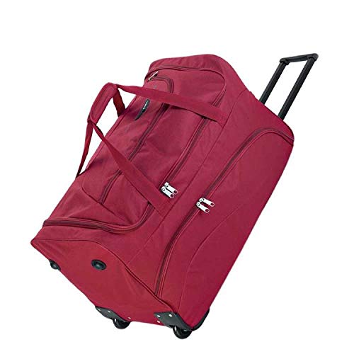 Gabol - Week | Bolso con Ruedas de Viaje Grande de Tela de 66 x 40 x 33 cm con Capacidad para 87 L de Color Rojo