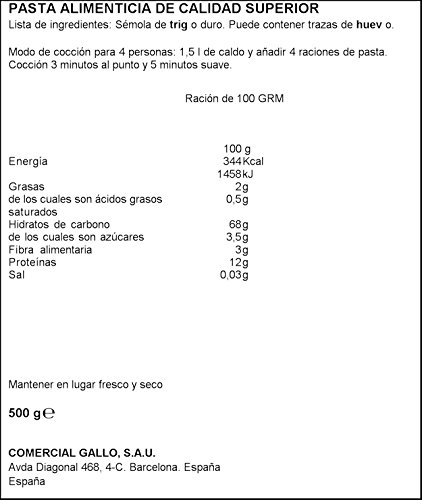 Gallo Fideo 1, 450g