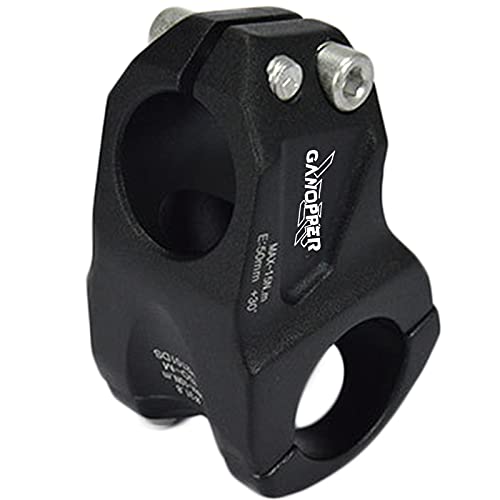 GANOPPER MTB BMX Tallo de Bicicleta de montaña Cuesta Abajo DH FR XC 31.8 * 50mm Barra Corta Tallo 30 Grados Am MTB Manillar Parte Vertical de la Bicicleta