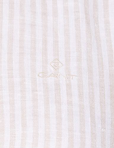 GANT Camiseta de Rayas Chambray Linen Blusas, Dry Sand, 48 para Mujer