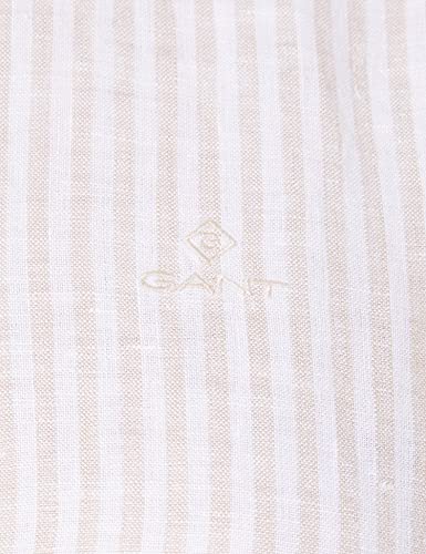 GANT Camiseta de Rayas Chambray Linen Blusas, Dry Sand, 48 para Mujer