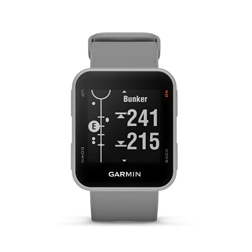 Garmin Approach S10 - Reloj de golf (campos mundiales preinstalados, resistencia al agua 5 ATM) color gris (powder grey)