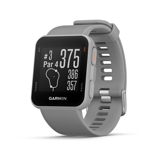 Garmin Approach S10 - Reloj de golf (campos mundiales preinstalados, resistencia al agua 5 ATM) color gris (powder grey)