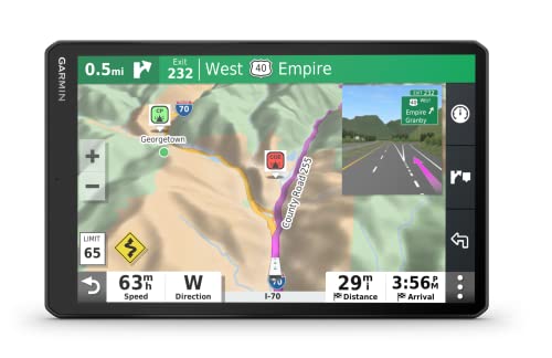 Garmin Camper 1090, navegador GPS de 10" para autocaravanas, Mapa Europa, tráfico Digital y navegación por Voz