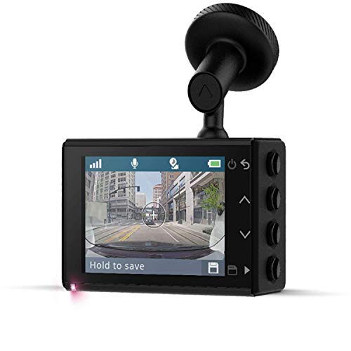 Garmin Dash Cam 66W - Cámara con GPS con pantalla de 2” (Comando de Voz, Campo de Visión de 180 grados y Grabación Video en 1440p HD)